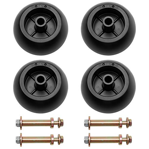 Mower Anti Scalp Deck Wheel Kit Set of 4 Replacement for Bad Boy 022-5234-98 Exmark 103-4051 103-7263 & Many Bore 5/8" Wheel Size