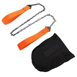 Survival Chain Saw, Emergency Chainsaw Portable Handheld Garden Saw with Bag Camping Hiking Tool for Campers, Backpackers, Fishermen