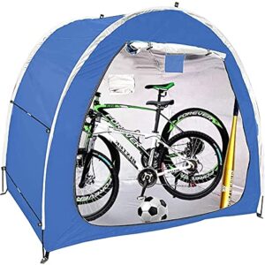 XIYI New 2021 Foldable Storage Bike Tent, Portable Outdoor Waterproof Bicycle Storage Shed, Suitable for Lawn Garden Pool Tool Storage Shed, Large Capacity, Space Saving,Blue