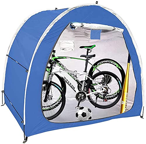 XIYI New 2021 Foldable Storage Bike Tent, Portable Outdoor Waterproof Bicycle Storage Shed, Suitable for Lawn Garden Pool Tool Storage Shed, Large Capacity, Space Saving,Blue