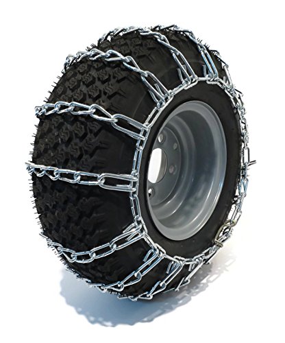 The ROP Shop New TIRE Chains 2-Link for John Deere Garden Tractor Lawn Mower - 400 420 425