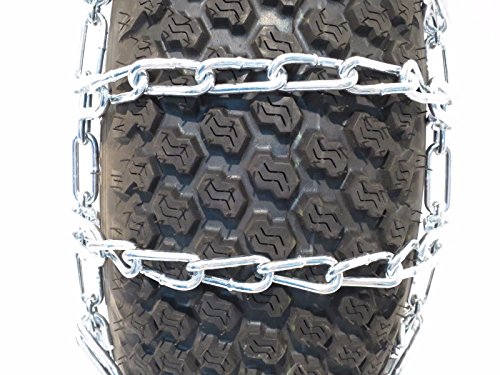 The ROP Shop New TIRE Chains 2-Link for John Deere Garden Tractor Lawn Mower - 400 420 425