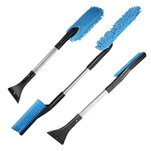 BuyYourWish 3 in 1 Detachable Multifunction Snow Brush with Ice Scraper Garden Car Snows Removing Shovel Tool One Piece