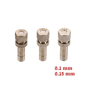 VIEUE Garden Drip Irrigation System Accessories 0.1mm 0.15mm Low-Pressure Atomizing Atomizing Nozzle Spray Atomizing Head Atomizing Spray System 6 Pieces (Color : 0.15mm)