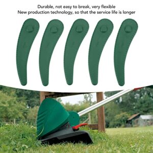 Lawn Mower Accessories Durable Flexible ABS Lawn Mower Blades 25 Pieces for Garden (Green)