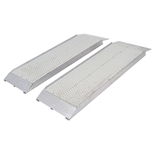 Guardian S-3612-1500-P Dual Runner Shed Ramps with Punch Plate Surface - 12" Wide, 3’ Long