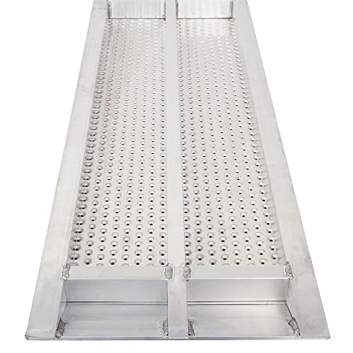 Guardian S-3612-1500-P Dual Runner Shed Ramps with Punch Plate Surface - 12" Wide, 3’ Long