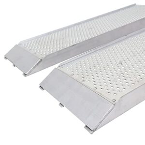 Guardian S-3612-1500-P Dual Runner Shed Ramps with Punch Plate Surface - 12" Wide, 3’ Long