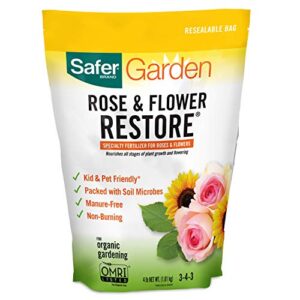 safer brand 94rf rose & flower restore fertilizer, yellow