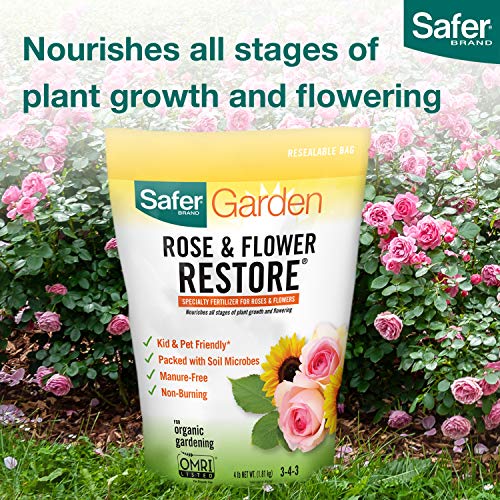 Safer Brand 94RF Rose & Flower Restore Fertilizer, Yellow