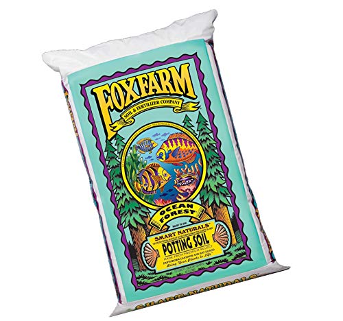 Fox Farm Foxfarm FX14000 Ocean Forest Indoor/Outdoor Garden Potting Soil Bags 6.3-6.8 pH, 1.5 Cubic Feet, 40 pounds for Plants (10 Pack)