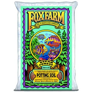 Fox Farm Foxfarm FX14000 Ocean Forest Indoor/Outdoor Garden Potting Soil Bags 6.3-6.8 pH, 1.5 Cubic Feet, 40 pounds for Plants (10 Pack)