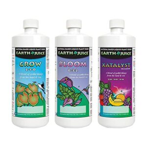 earth juice hydroponic & indoor gardening starter kit plant fertilizer and nutrients