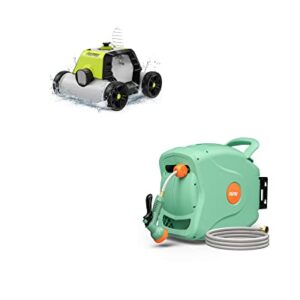 FIILPOW Automatic Pool Cleaner & 100 FT Garden Hose Reel