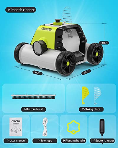 FIILPOW Automatic Pool Cleaner & 100 FT Garden Hose Reel