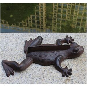 Cast Iron Shoe Scraper Frog Shape, Vintage Mud Scraper for Front Door/Porch/Garden/Entryway/Yard, Removes Snow & Sand