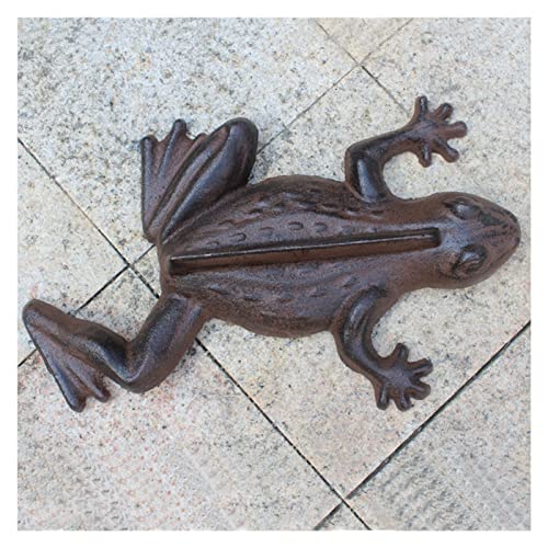 Cast Iron Shoe Scraper Frog Shape, Vintage Mud Scraper for Front Door/Porch/Garden/Entryway/Yard, Removes Snow & Sand