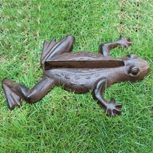 Cast Iron Shoe Scraper Frog Shape, Vintage Mud Scraper for Front Door/Porch/Garden/Entryway/Yard, Removes Snow & Sand