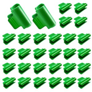 30 pieces greenhouse clamps film row cover netting tunnel hoop clip frame shading net rod clip greenhouse film clamps for season plant extension support, 11 mm/ 0.43 inch