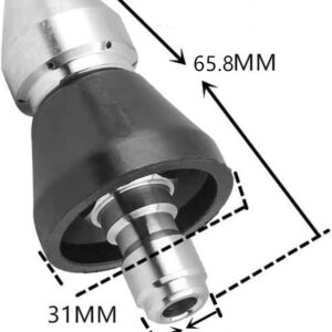 Millie Pressure Washer Sewer Jetter Nozzle with Stainless Steel, Durable Design Sewer Jet Nozzle,Pressure Drain Jetter Hose Nozzle,3/8'' Quickly Connector, 5000 PSI Orifice 6.5