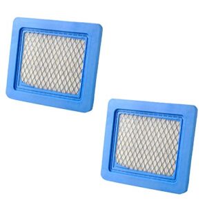 (2 pack) air filter replaces briggs & stratton # 491588s flat air filter cartridge