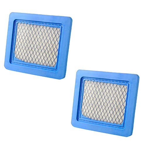 (2 Pack) Air Filter Replaces Briggs & Stratton # 491588S Flat Air Filter Cartridge