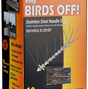 Bird-X Standard (STS-10-R) STAINLESS STEEL SPIKES-10, 10 feet