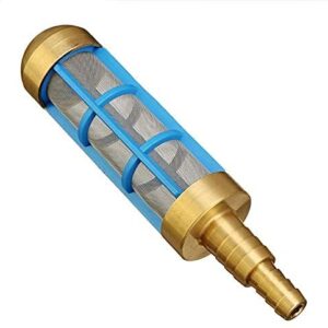 Suction Filter, Pressure Washer Water Suction Filter Drum, Brass Pick Up Filter Strainer Drum Suction, Brass 3/4'' 1/2'' Hose Water Suction Strainer Pickup Filter for Pressure Washer