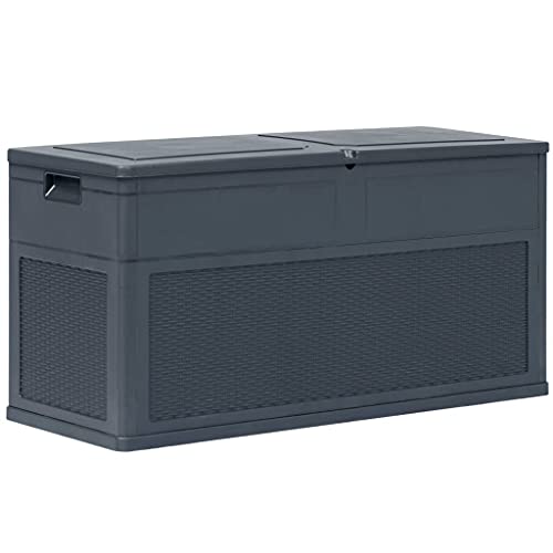 Festnight Garden Storage Box Deck Boxes 84.5 gal Anthracite