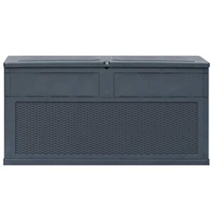 Festnight Garden Storage Box Deck Boxes 84.5 gal Anthracite