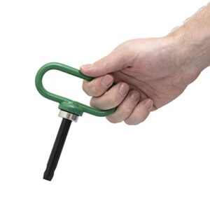 Clarawood Magnetic Hitch Pin - Heavy Duty Magnet Secure Pin for ATV, UTV, Lawn Mower and Trailer Gate - Simple One Handed Hook On and Off - Complete with Protective Gloves