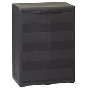 ousee garden storage cabinet with 1 shelf black