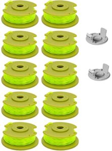 ac80rl3 string trimmer replacement spool, compatible with ryobi one plus+ ac80rl3 18v, 24v, and 40v cordless trimmers, 080 inch twisted line, ac80rl3 weed eater string auto-feed spool line 11ft