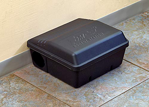 Tomcat Rodent Station, Includes 1 Rodent Station with 4 Bait Securing Rods and 1 Security Key - Fits Rat or Mouse Sized Traps (Baits & Traps Sold Separately) - Use Indoors or Outdoors