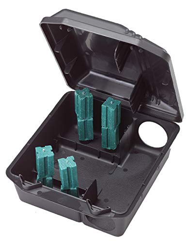 Tomcat Rodent Station, Includes 1 Rodent Station with 4 Bait Securing Rods and 1 Security Key - Fits Rat or Mouse Sized Traps (Baits & Traps Sold Separately) - Use Indoors or Outdoors