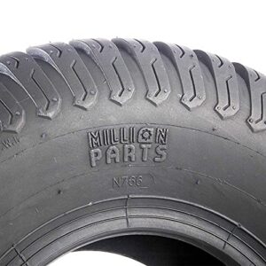 MILLION PARTS 2 Tubeless 15x6.00-6 Turf Tires Lawn & Garden Mower Tractor Cart Tire 4 Ply