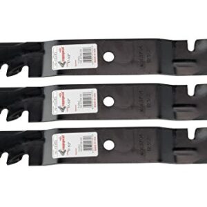 3 Rotary Copperhead Toothed Mulching Mower Blades Fit Toro Timecutter Z 5000 Series 50 Deck 112-9759-03 110-6837-03