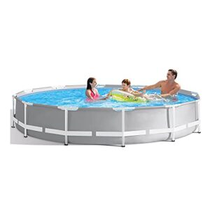 bewinch swimming pool,paddling pools for kids,round frame with filter pump 12 ft x 30 inch 366 x 76 cm garden outdoor backyard