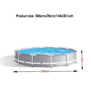 Bewinch Swimming Pool,Paddling Pools for Kids,Round Frame with Filter Pump 12 Ft X 30 Inch 366 X 76 cm Garden Outdoor Backyard