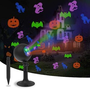 auxiwa halloween lights outdoor decorations projector show led indoor pumpkin projection outside spotlight for holiday house yard garden party decorations