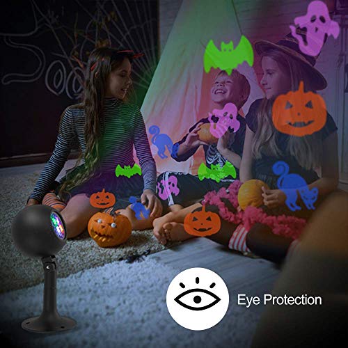 Auxiwa Halloween Lights Outdoor Decorations Projector Show LED Indoor Pumpkin Projection Outside Spotlight for Holiday House Yard Garden Party Decorations