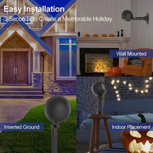 Auxiwa Halloween Lights Outdoor Decorations Projector Show LED Indoor Pumpkin Projection Outside Spotlight for Holiday House Yard Garden Party Decorations