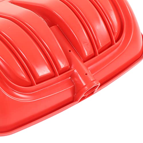 Kadimendium Snow Shovel PP Plastic Shovel 53 x 35.5cm x12.5cm Big Shovel for Gravel Soil Leaves Garden Construction (Red)