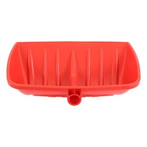 Kadimendium Snow Shovel PP Plastic Shovel 53 x 35.5cm x12.5cm Big Shovel for Gravel Soil Leaves Garden Construction (Red)