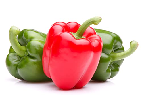 Bell Pepper Seeds for Planting - California Wonder - Heirloom Non-GMO Pepper Seeds for Planting - 100 Seeds - Sweet Pepper Matures from Green to Red by RDR Seeds