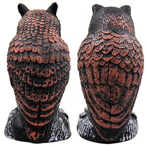 Hausse 2 Pack Fake Horned Owl | 16.5ft Bird Spikes