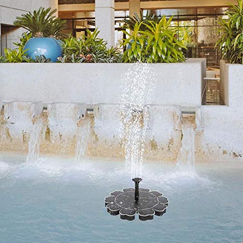 NBSXR Solar Fountain Pump for Bird Bath, Long Life and Low Power Consumption, 2.5W Solar Panel kit Water Pump, for Pond, Pool, Garden, Fish Tank, Aquarium