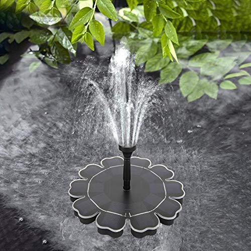 NBSXR Solar Fountain Pump for Bird Bath, Long Life and Low Power Consumption, 2.5W Solar Panel kit Water Pump, for Pond, Pool, Garden, Fish Tank, Aquarium