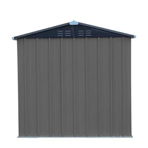 Outdoor Storage Sheds 6' x 4' Garden Storage House Utility Tool Shed for Lawn w/Lockable Door & Air Vent