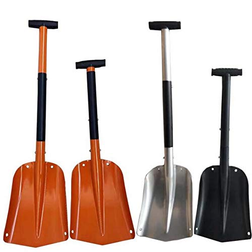 Snow Shovel, Moonite Detachable Portable Compact Emergency Snow Shovel for Driveway, Sturdy Metal Snow Shovel with Extendable Handle, Perfect for Garden Car Driveway Camping Outdoor Activities